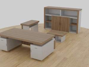table set - office 3D Model