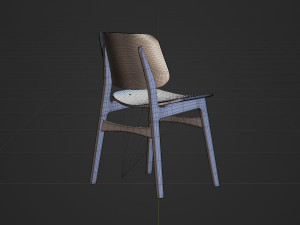 Chair High Detail 3D Model
