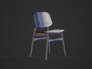 Chair High Detail 3D Model