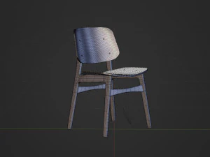 Chair High Detail 3D Model