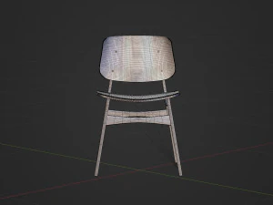 Chair High Detail 3D Model