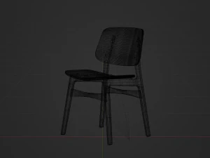 Chair High Detail 3D Model