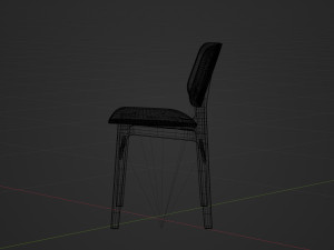 Chair High Detail 3D Model