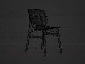 Chair High Detail 3D Model