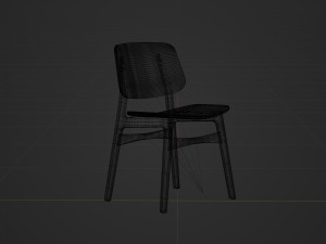 Chair High Detail 3D Model