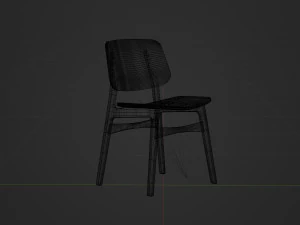 Chair High Detail 3D Model
