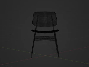 Chair High Detail 3D Model