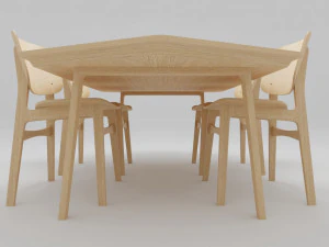 Dining Table Set 3D Model
