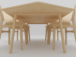 Dining Table Set 3D Model