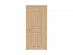 Door - Oak Modèle 3D