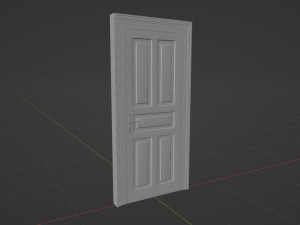 Door - Oak Modèle 3D