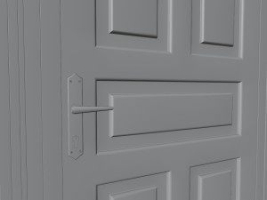 Door - Oak Modèle 3D
