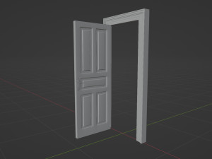 Door - Oak Modèle 3D