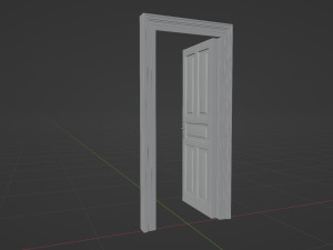 Door - Oak Modèle 3D