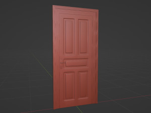 Door - Oak Modèle 3D