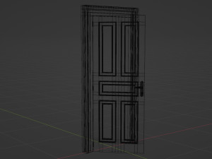 Door - Oak Modèle 3D