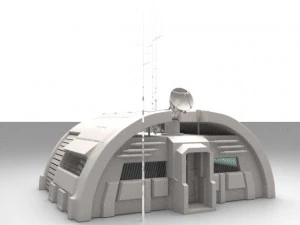 baza di sci Modello 3D