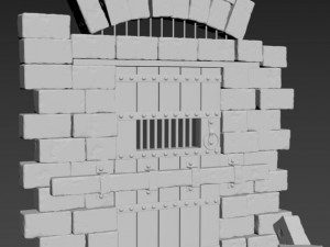 old wood door 3D Model