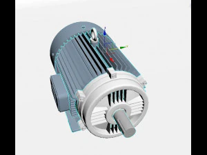motor el&eacute;trico Modelo 3D