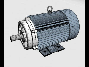 motor el&eacute;trico Modelo 3D