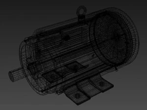 motor el&eacute;trico Modelo 3D