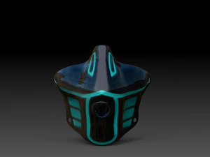 masque de science-fiction Modèles 3D en vedette