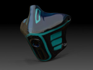 sci-fi face mask Modello di stampa 3D