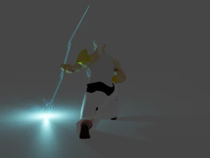 Zeus-Krieger 3D Modell