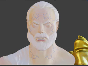 Zeus-Krieger 3D Modell