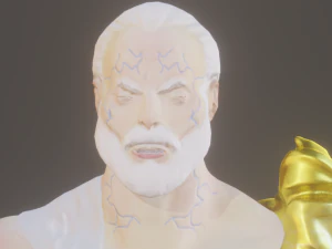 Zeus-Krieger 3D Modell