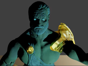 Zeus-Krieger 3D Modell