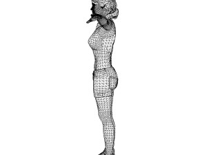 game ready character - animated girl low-poly 3D मॉडल