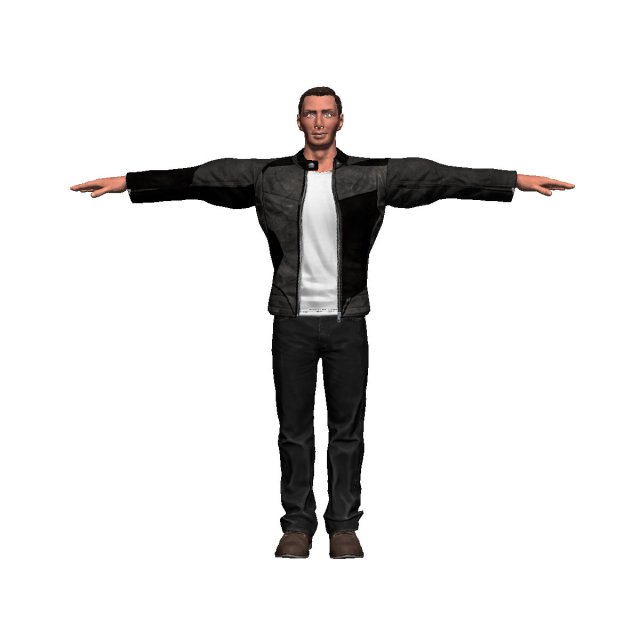 game ready character - animated man low-poly 3D Model .c4d .max .obj .3ds .fbx .stl .blend 
