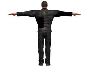 game ready character - animated man low-poly 3D Model