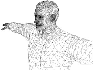 game ready character - animated man low-poly 3D Model