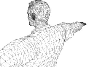 game ready character - animated man low-poly 3D Model