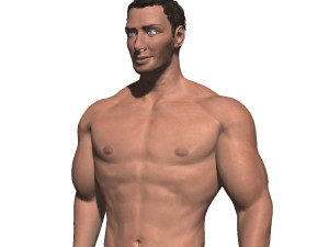 game ready character- animated man low-poly 3D-Modell