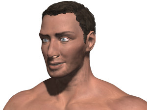 game ready character- animated man low-poly 3D-Modell
