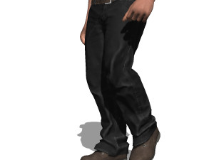 game ready character- animated man low-poly 3D-Modell