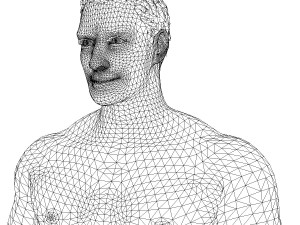 game ready character- animated man low-poly 3D-Modell