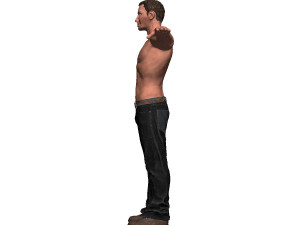 game ready character- animated man low-poly 3D-Modell