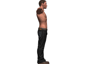 game ready character- animated man low-poly 3D-Modell