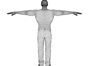 game ready character- animated man low-poly 3D Model