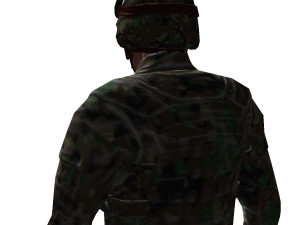 game ready character - animated soldier low-poly 3D मॉडल