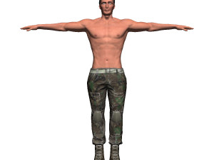 game ready character - animated soldier Modelo 3D