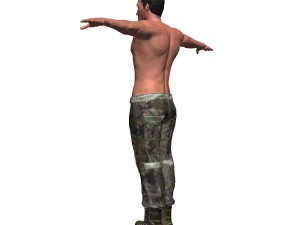 game ready character - animated soldier Modelo 3D
