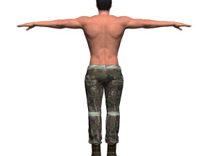 game ready character - animated soldier Modelo 3D