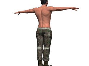 game ready character - animated soldier Modelo 3D