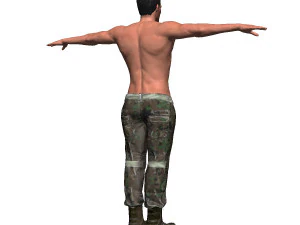 game ready character - animated soldier 3D Model