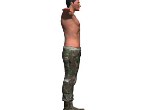 game ready character - animated soldier Modelo 3D
